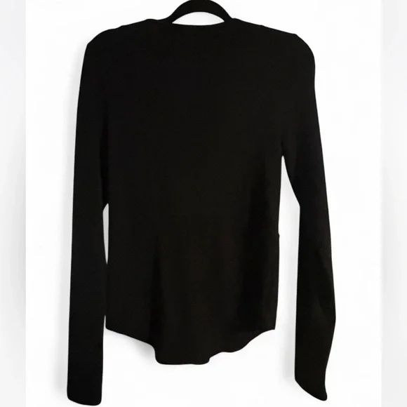 Free People Black Long Sleeve Top with Cutout Design - Picture 2 of 2